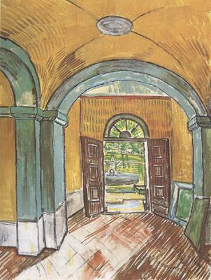 Vincent Van Gogh The Entrance Hall of Saint-Paul Hospital (nn04)